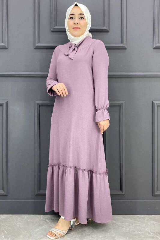 ME Kadın Fiyonluklu Yaka Elbise - 3