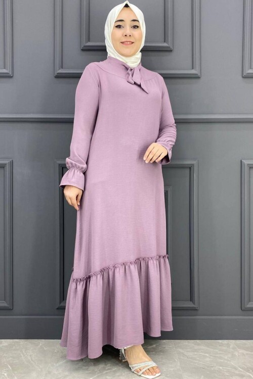 ME Kadın Fiyonluklu Yaka Elbise - 33